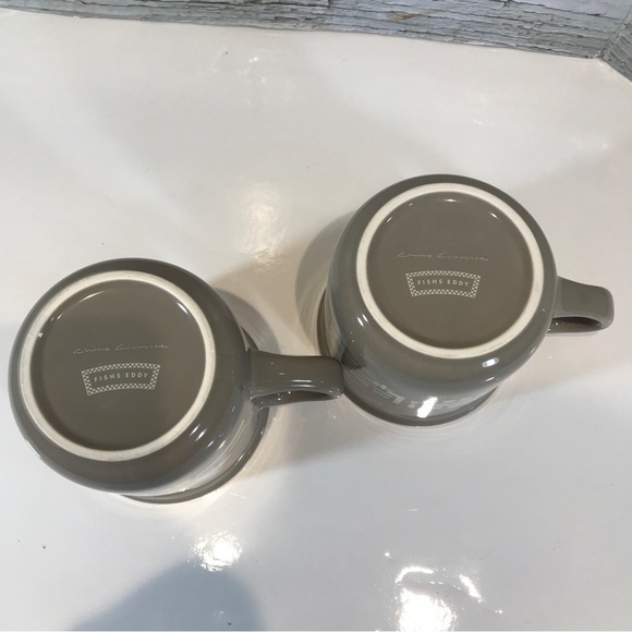 FISHS Eddy Take 5 Grey New York City Coffee Mug Cup Set of 2 - Picture 4 of 6